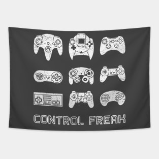 Control Freak Video Gamer Gift Shirt Retro Gaming Tapestry