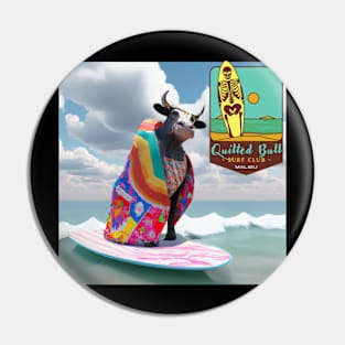 The Quilted Bull Surf Shop Pin