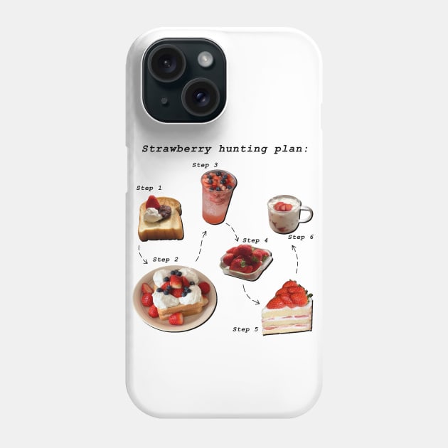 Strawberry Hunting Plan Phone Case by Senecio Serpenso