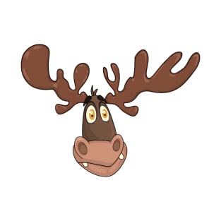 Wacky Cartoon Moose T-Shirt