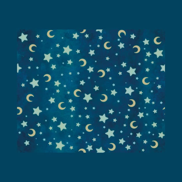 Cute moon and stars pattern by Midsea 