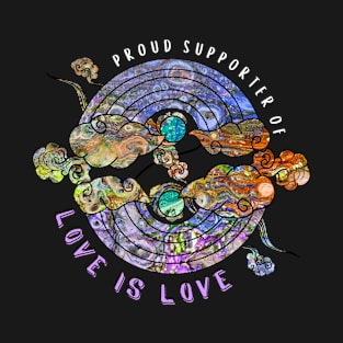 Proud Supporter of Love is Love Rainbows - Fusion T-Shirt