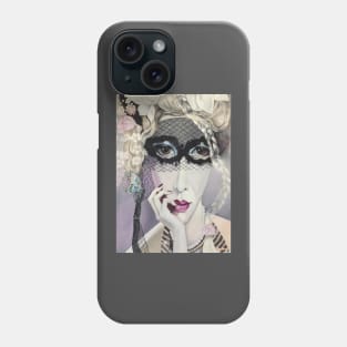 Lady in Mask. Phone Case