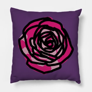 Nature Art Abstract Pink Rose Pillow