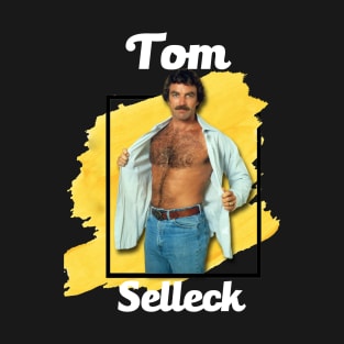 Tom Selleck//Yellow Splash T-Shirt