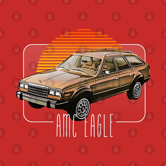 AMC Eagle -- Retro Classic Car Lover Design by DankFutura