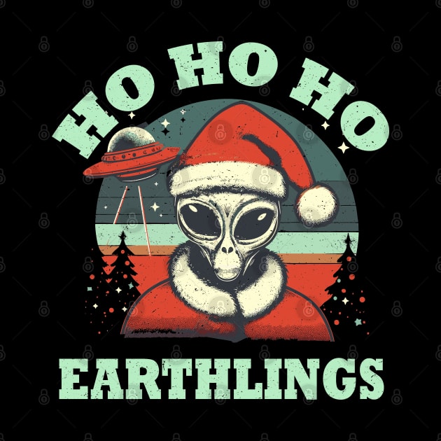 Ho Ho Ho Earthlings Alien Christmas Horror by SubtleSplit