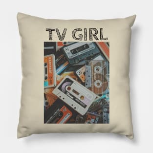 Tv Girl / Vintage Style Pillow