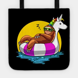 Sloth Riding Unicorn Float Tote