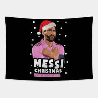 Funny Christmas Messi Miami Christmas Tapestry