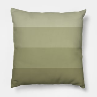 Stripes - Gradient - Dark to Light green brown Pillow