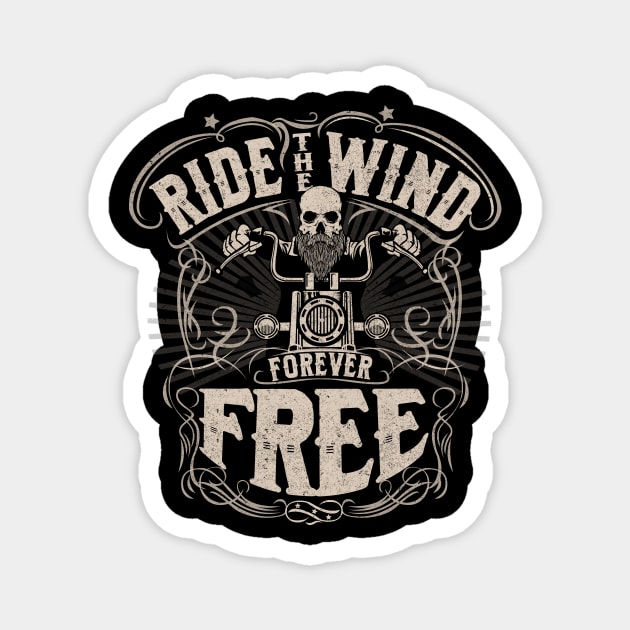 Ride the Wind, Forever Free Magnet by BOEC Gear