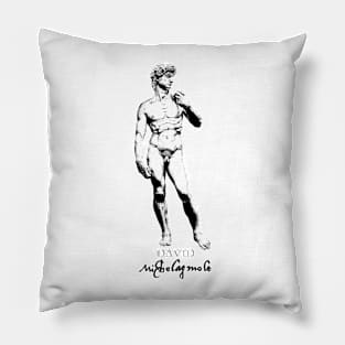 David-Michelangelo-Italian-Sculpture Pillow