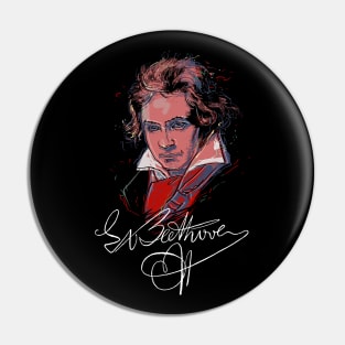 Ludwig van Beethoven, Classical Music-Piano Pin