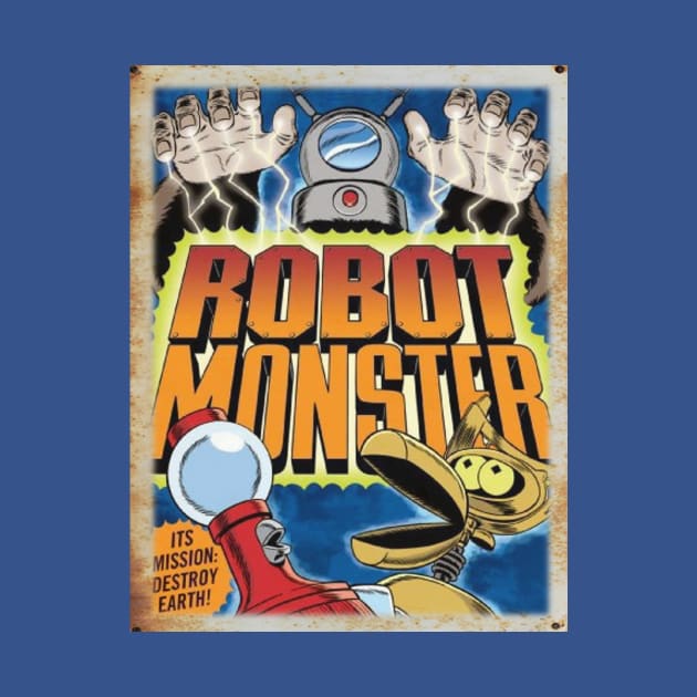 Mystery Science Rusty Barn Sign 3000 - Robot Monster by Starbase79