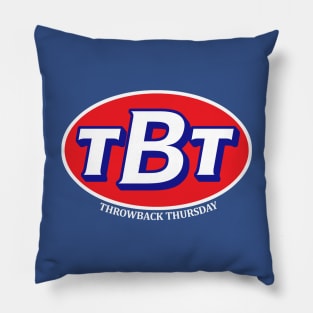 Throwback Thursday TBT (labeled variant) Pillow