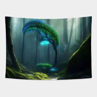 Magical Creatures In The Forest Tapestry