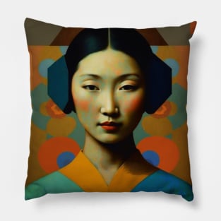 Asian Abstract #9 Pillow