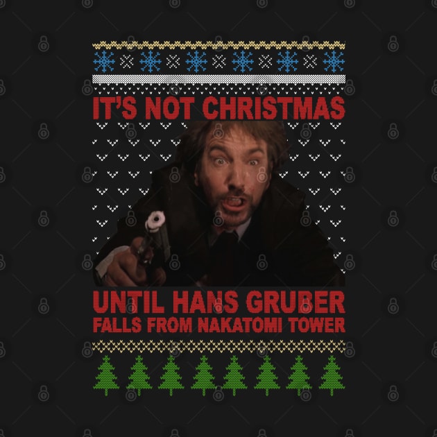 Hans Gruber Ugly Christmas Sweater by Immortal Sickness