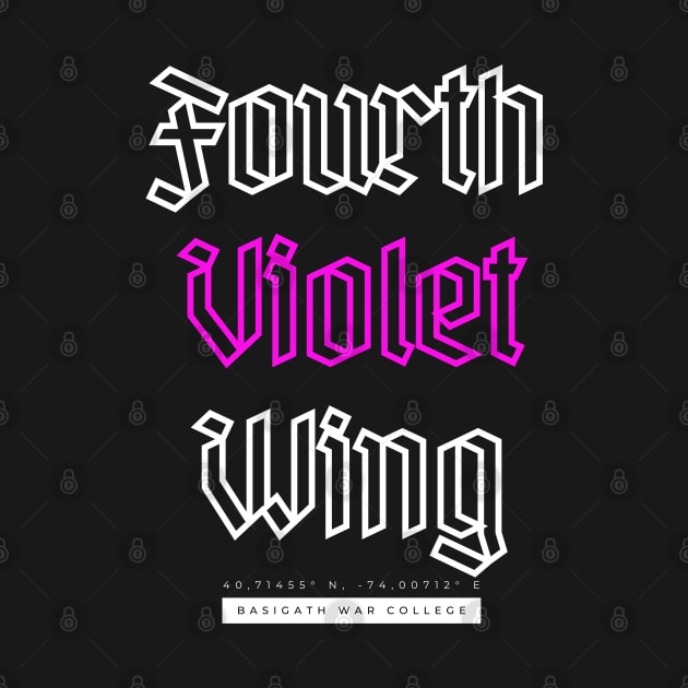 Fourth Wing Violet Sorrengail Basigath War College by LitLooksCo