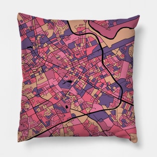 Kitchener Map Pattern in Purple & Pink Pillow