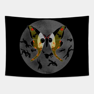 Mothman Moon Shirt Tapestry