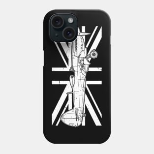 Spitfire UK RAF WW2 Plane Aircraft Airplane Supermarine Phone Case