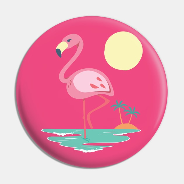 Flamingo Pin by SoBetty