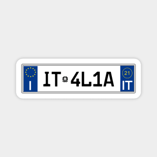 Italy car license plate Magnet