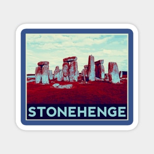 Stonehenge Pop Art Magnet