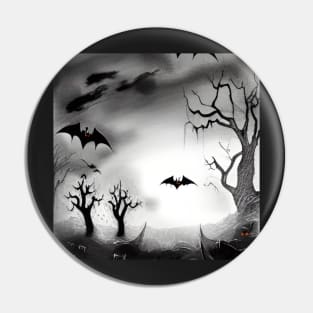 EERIE HALLOWEEN MOONRISE Pin