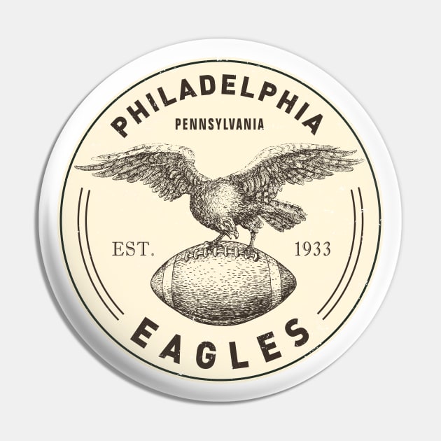 Vintage Philadelphia Eagles 1 by Buck Tee Pin by Buck Tee