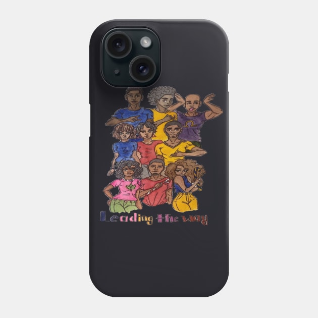 Leading The Way - Divine 9 Phone Case by msallie11