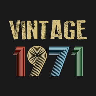 VINTAGE 1971 BIRTHDAY T-Shirt