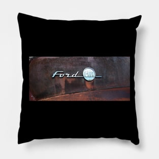 Rusty Ford Emblem Pillow