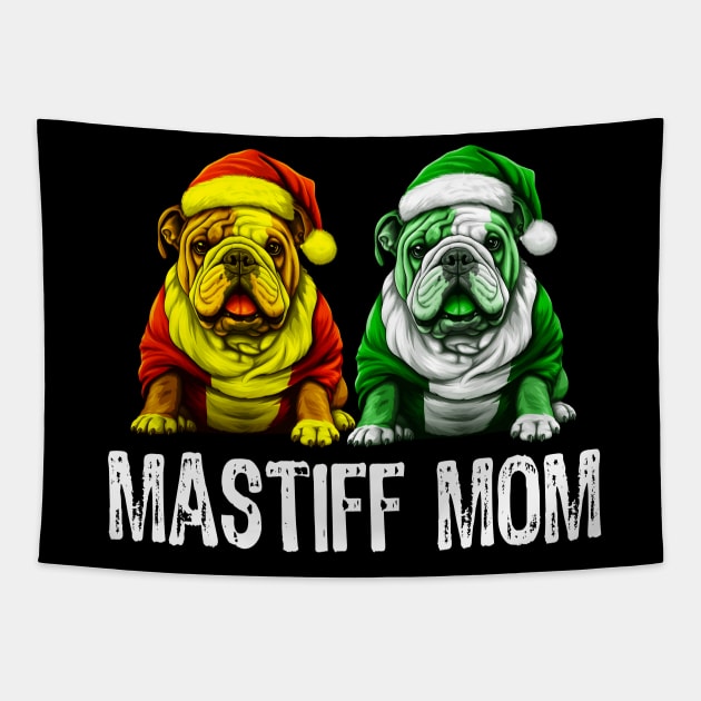 twins mastiff mom xmas gift for dog owner Tapestry by NIKA13