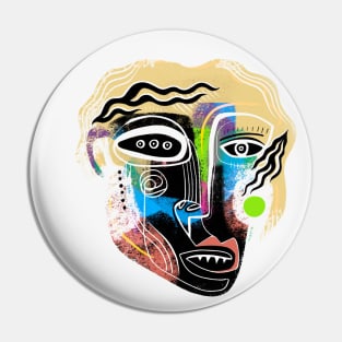 ABSTRACT FACE Pin