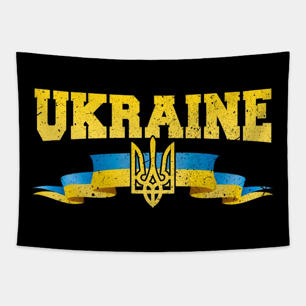 I Stand With Ukrain. Ukrainian flag Tapestry by SerenityByAlex