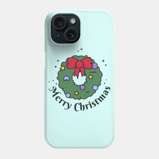 Christmas wreath - Merry Christmas Phone Case