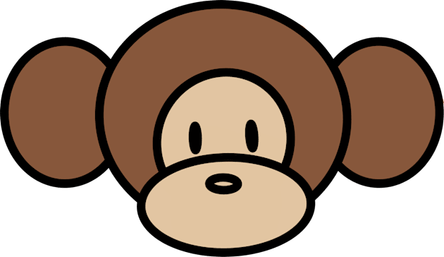 Random Doodles - Monkey Kids T-Shirt by Random Doodles Store