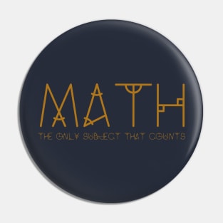 Math the only subject that counts Pin