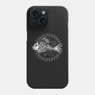 White Fish Skeleton Phone Case