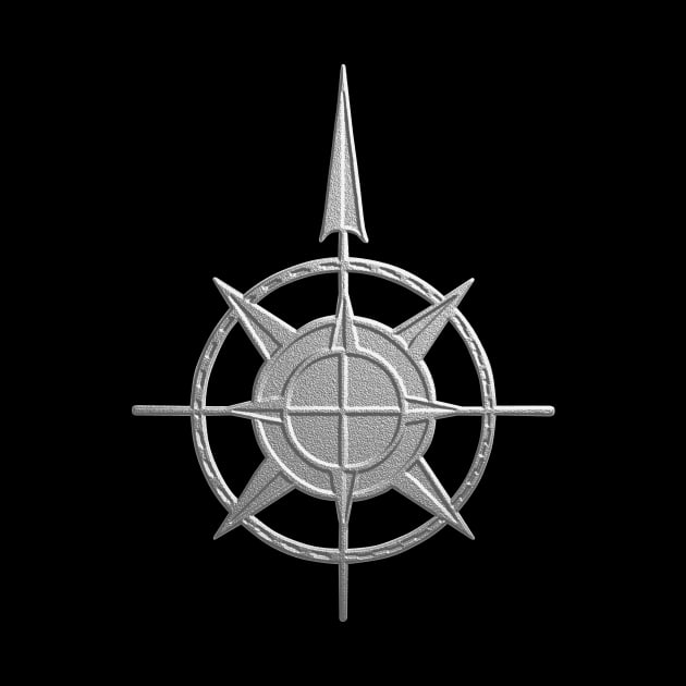 Pointing The Way - compass symbol by sleepingdogprod