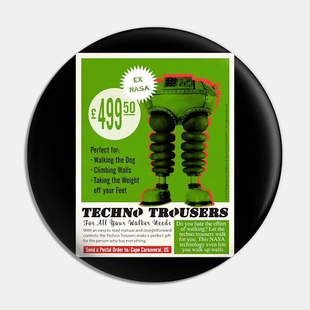 Wallace and Gromit – Techno Trousers Pin by GWCVFG