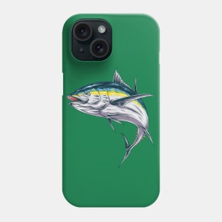 Yellow Blue Tuna Fish Phone Case