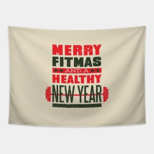 Merry Fitmas Quote Tapestry