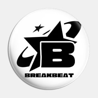 BREAKBEAT  - B Is For Breaks Y2K (Black) Pin