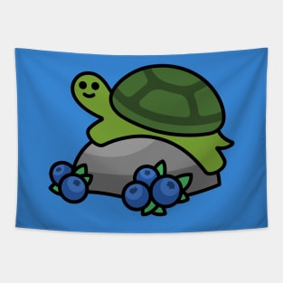 Cute & Friendly Berry Turtle Tapestry