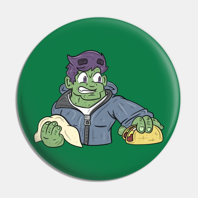 Hulk Tacos Pin by surfinggiraffecomics