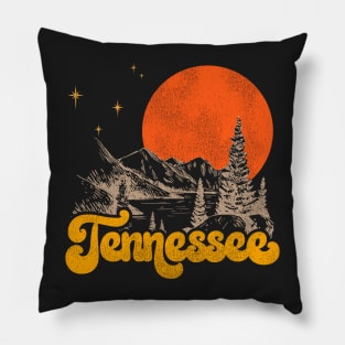 Vintage State of Tennessee Mid Century Distressed Aesthetic Pillow